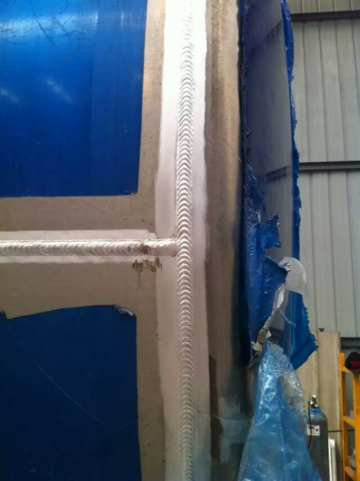 Welding Seam of aluminum tank