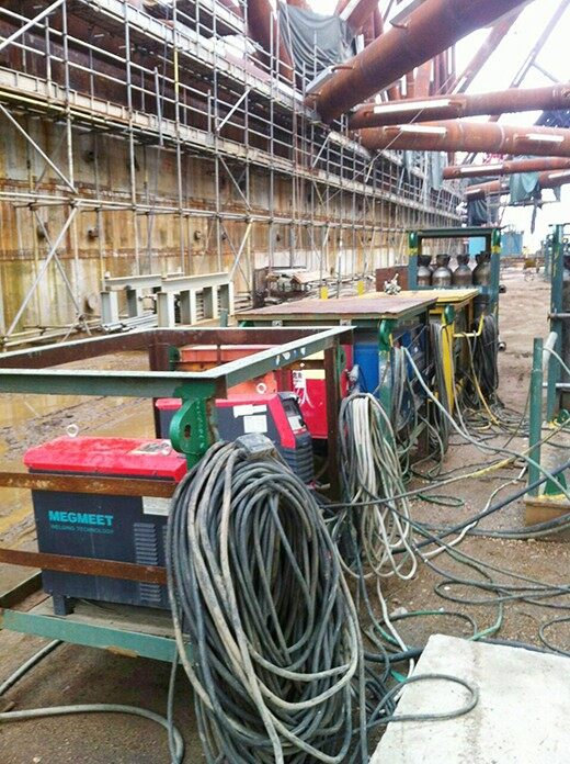 On-Site Welding Conditions - Artsen CM500C Welding Machine
