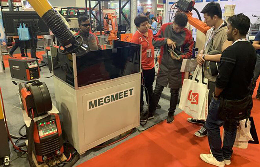 马来西亚金属加工展览会METALTECH-麦格米特焊机演示