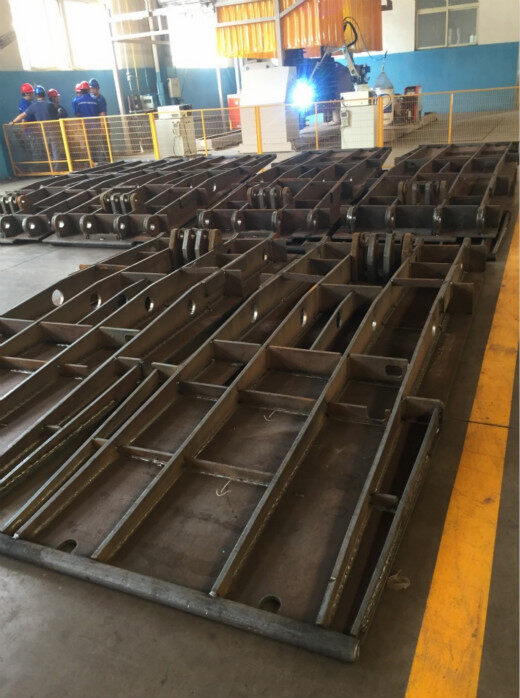 Hydraulic support welding workpiece