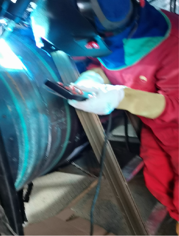 短弧脉冲单枪焊接正常